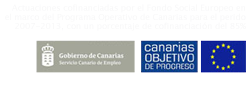 Actuaciones cofinanciadas por el Fondo Social Europeo en el marco del Programa Operativo de Canarias para el periodo 2007-2013, con un porcentaje de cofinanciación del 85%
